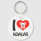 I Liebe Koalas Schlüsselanhänger (Rückseite)