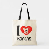 I Liebe Koalas Tragetasche (Rückseite)