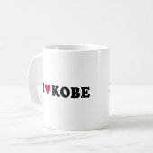 I LIEBE KOBE KAFFEETASSE (Vorderseite Links)