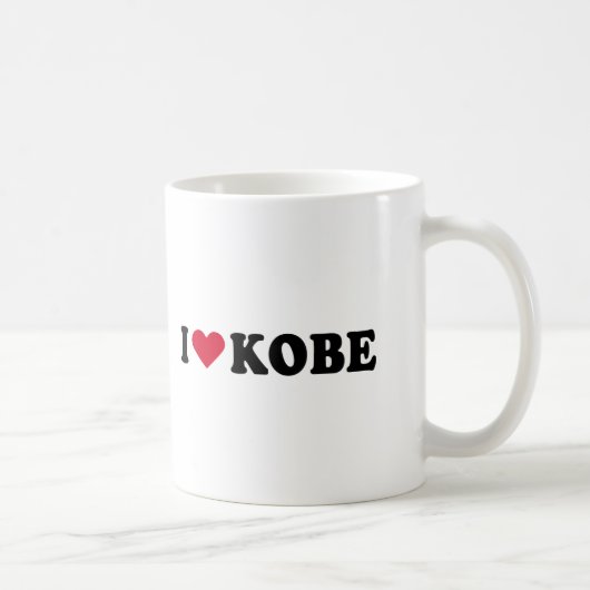 I LIEBE KOBE KAFFEETASSE (Rechts)
