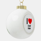 i Liebe Koch hats Keramik Kugel-Ornament (Links)