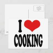 I Liebe Kochen Postkarte (Vorne/Hinten)