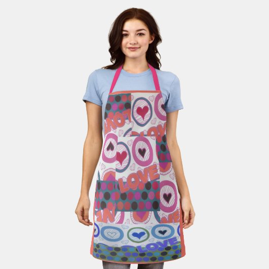 I Liebe Kochen Schürze (Getragen)