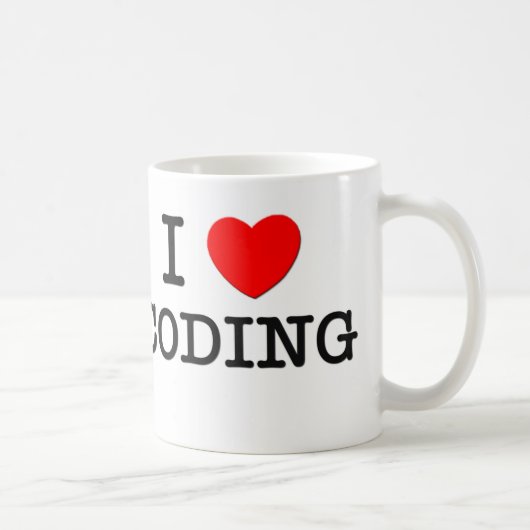 I Liebe-Kodierung Kaffeetasse (Rechts)