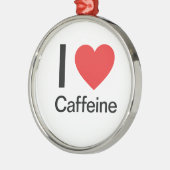 I Liebe Koffein Ornament Aus Metall (Links)