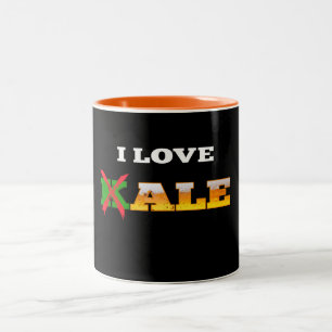 I Liebe-Kohl, lustige, Nerdy Zweifarbige Tasse