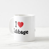 I Liebe Kohl T - Shirt Kaffeetasse (Vorderseite Links)