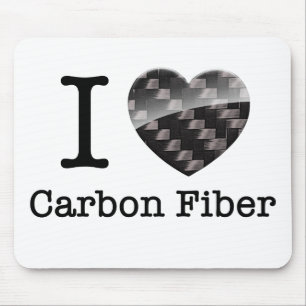 I Liebe-Kohlenstoff-Faser Mousepad