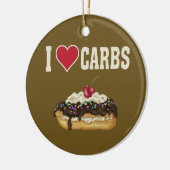 I Liebe Kohlenstoff Keramikornament (Links)