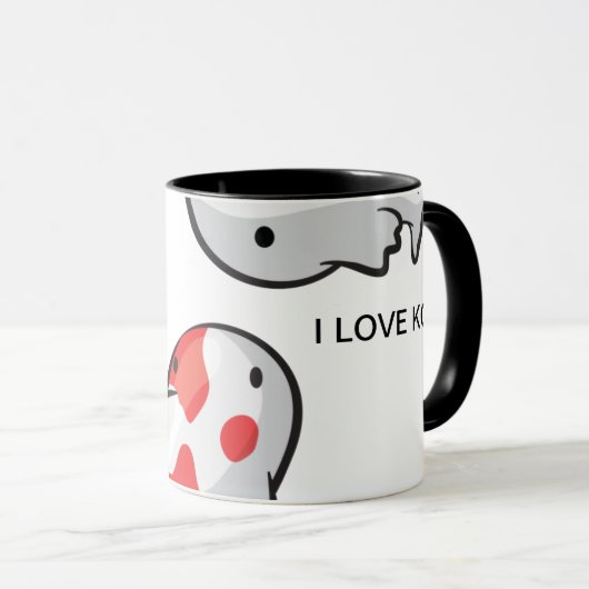 I Liebe Koi Tasse (VorderseiteRechts)