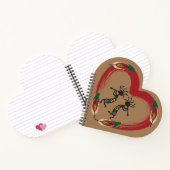 I Liebe Kokopelli Heart Notebook Notizblock (Innenseite)