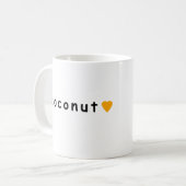 I Liebe Kokosnuss Kaffeetasse (Vorderseite Links)
