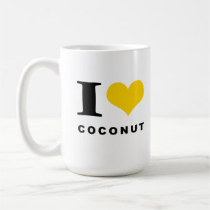 I Liebe Kokosnuss Kaffeetasse