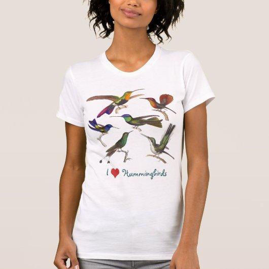 I Liebe-Kolibris - sechs verschiedene Art T-Shirt (Vorderseite)