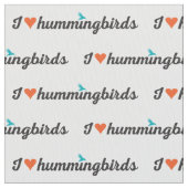 I Liebe-Kolibris Stoff (Nahaufnahme)