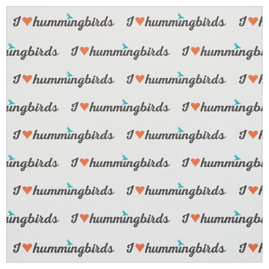 I Liebe-Kolibris Stoff (Muster)