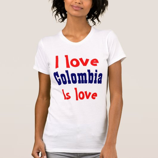 I Liebe Kolombia T-Shirt (Vorderseite)