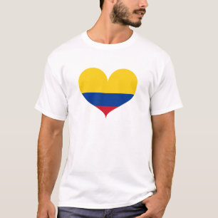 I Liebe Kolumbien-Flagge T-Shirt