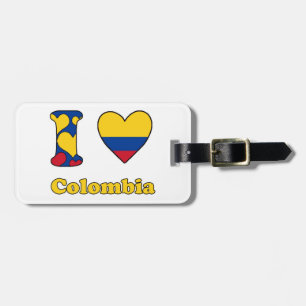 I Liebe Kolumbien Gepäckanhänger