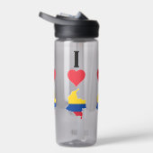 I Liebe Kolumbien Herz kolumbianische Nationalflag Trinkflasche (Rechts)