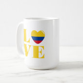 I Liebe Kolumbien Kaffeetasse (Vorderseite Links)