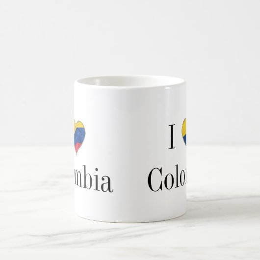 I Liebe Kolumbien Kaffeetasse (Mittel)