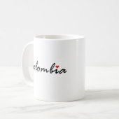 I Liebe Kolumbien Kaffeetasse (Vorderseite Links)
