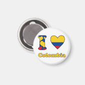 I Liebe Kolumbien Magnet (Vorderseite/Rückseite)