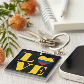 I Liebe Kolumbien Schlüsselanhänger (Vorderseite rechts)