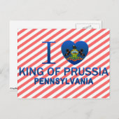 I Liebe König von Preußen, PA Postkarte (Vorne/Hinten)
