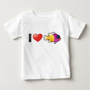 I Liebe königliches Dottyback Baby T-shirt