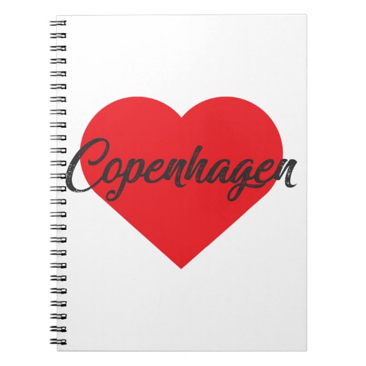 I Liebe Kopenhagen - Dänemark Notizblock (Vorderseite)