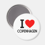 I Liebe Kopenhagen Magnet (Vorderseite/Rückseite)