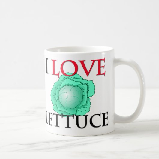I Liebe-Kopfsalat Kaffeetasse (Rechts)