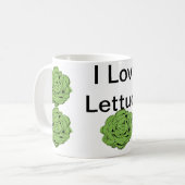 I Liebe-Kopfsalat-Klassiker-Tasse Kaffeetasse (Vorderseite Links)