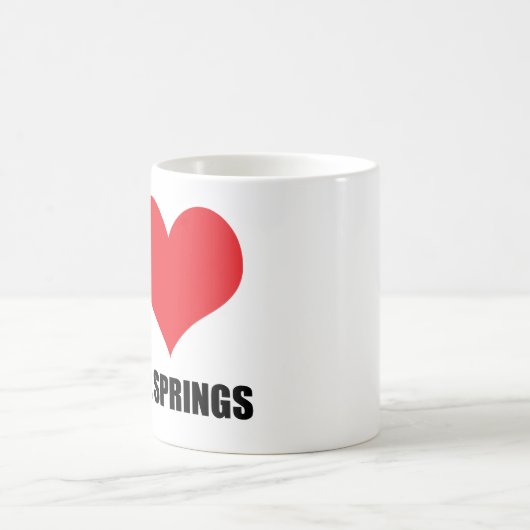 I Liebe Korallensprings Kaffeetasse (Mittel)