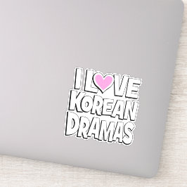 I Liebe Koreanische Dramen Aufkleber