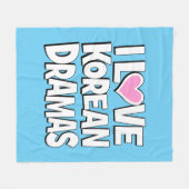 I Liebe Koreanische Dramen Fleecedecke (Vorderseite (Horizontal))