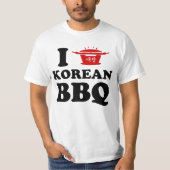 I Liebe Koreanische GRILLEN (고 기 구 이) T-Shirt (Vorderseite)