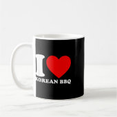 I Liebe koreanische Grillen Kaffeetasse (Links)