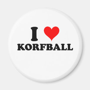 I Liebe Korfball Magnet