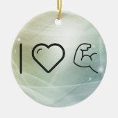 I Liebe-Körper-Gebäude Keramikornament (Vorne)