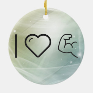 I Liebe-Körper-Gebäude Keramikornament