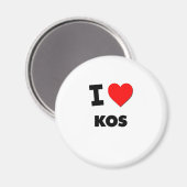 I Liebe Kos Magnet (Vorderseite/Rückseite)