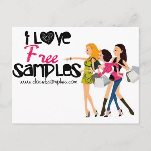 I Liebe kostenlos 3 Postkarte (Vorderseite)