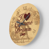 I Liebe Kostümdrama Große Wanduhr (Winkel)