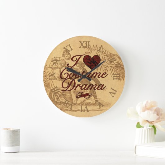 I Liebe Kostümdrama Große Wanduhr (Zuhause)