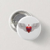 I Liebe-Köter-Knopf Button (Vorne & Hinten)