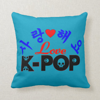 ♪♥I Liebe KPop fabelhafter Throw Pillow♥♫ Kissen