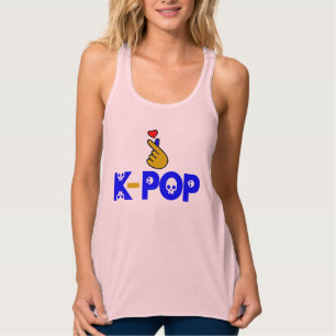 ♪ ♥ I Liebe KPop Fantastische, schlanke Racerback Tank Top